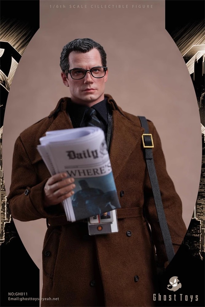 In Stock Ghost Toys GH-011 1/6 Metropolis Journalist Clark Action Figure Model