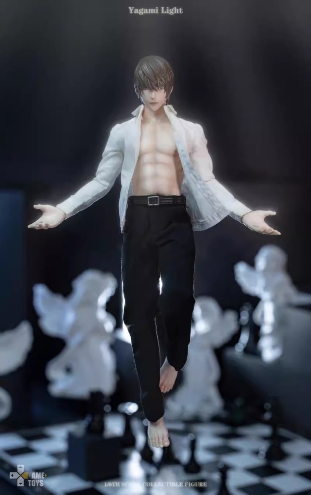 In Stock GAMETOYS GT-008AUP Silicone body DEATH NOTE Yagami Light business suit Action Figure