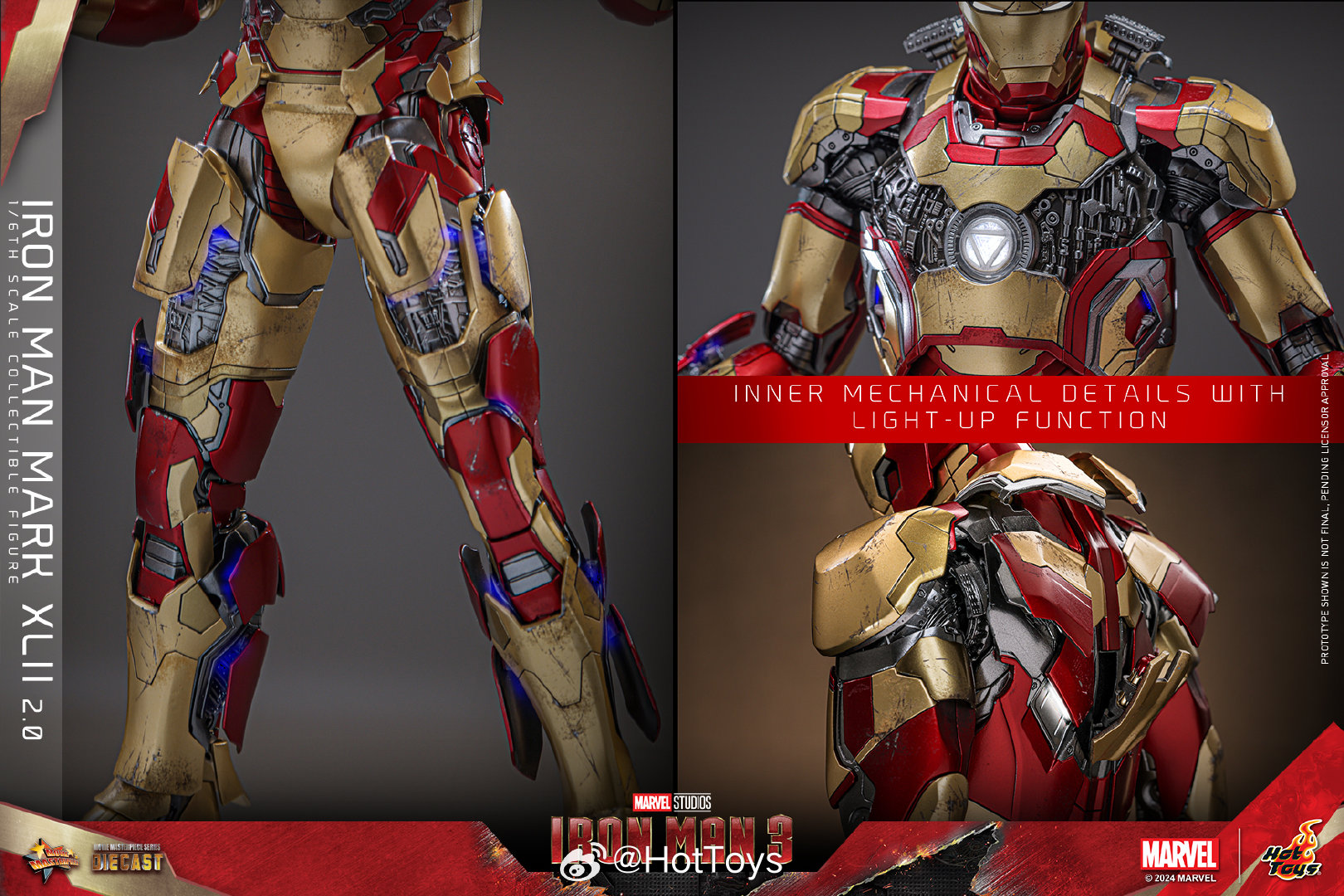FIRST BATCH - HOT TOYS 1/6 MMS759D66B MMS758D65B IRON MAN MK 42