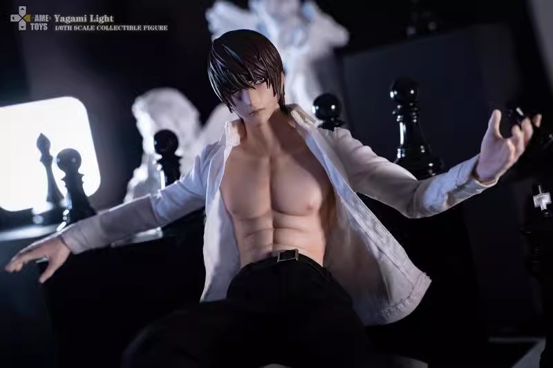 In Stock GAMETOYS GT-008AUP Silicone body DEATH NOTE Yagami Light business suit Action Figure