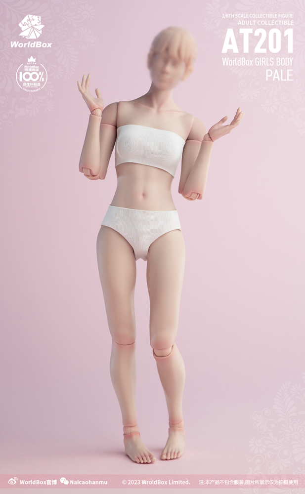 Worldbox AT201 AT202 1/6 Scale Collectible Figure Flexible European Girls Types Joint Body 12'' Action Figure Model Toys