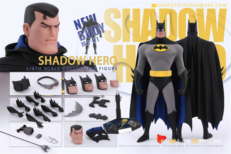 [Pre-order] S-HERO SH006 1/6 shadow hero Male Action Figure Model Toy