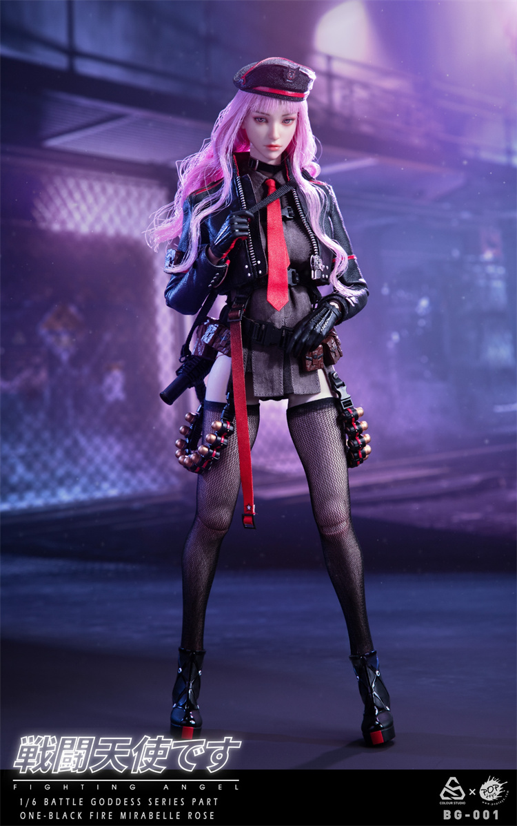 POPTOYS x COLOUR STUDIO 1/6 戦闘天使 BG-001 In Stock POPTOYS BG-001 1/6 Battle Angel Black Fire Mirabelle Rose