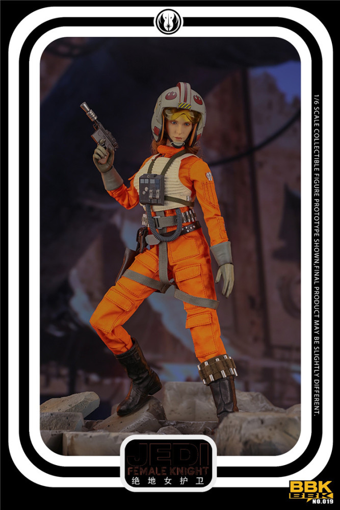 In Stock New BBK BBK019 1/6 Jedi Female Knight 12" Female Action Figure Model