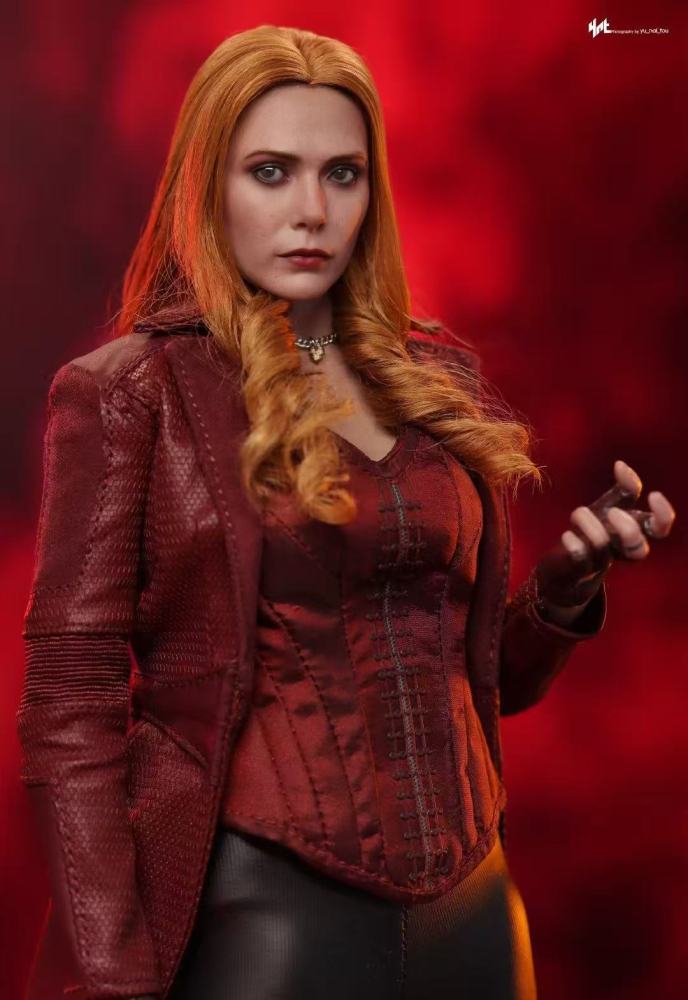 In Stock hottoys HT 1/6 DX36AE Red Witch Wanda Avengers 4 Hair Transplant Version