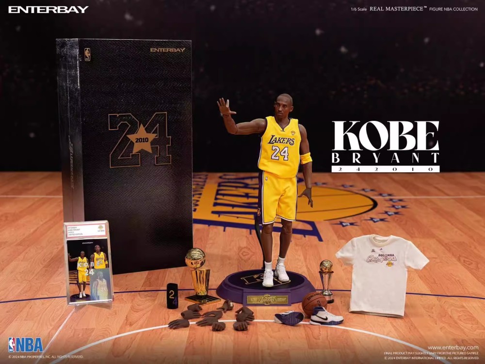 In Stock  ENTERBAY RM-1098 NBA basketball player Kobe Bryant 1/6 movable male soldier figure