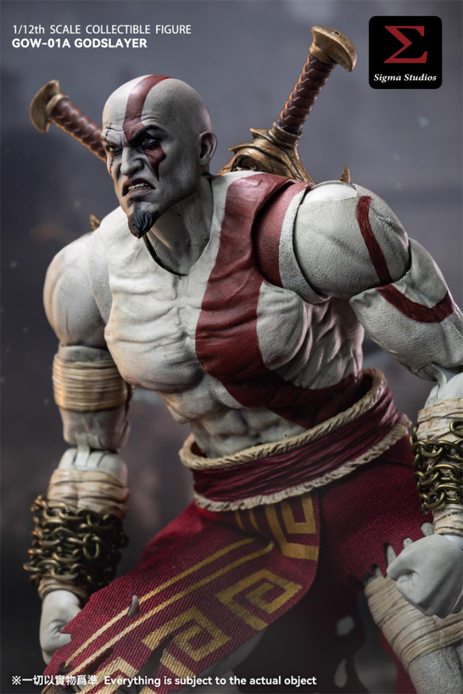 [Pre-order] SIGMA STUDIOS GOW-01A 1/12 The God Kratos Ghost of War Action Figure Toy