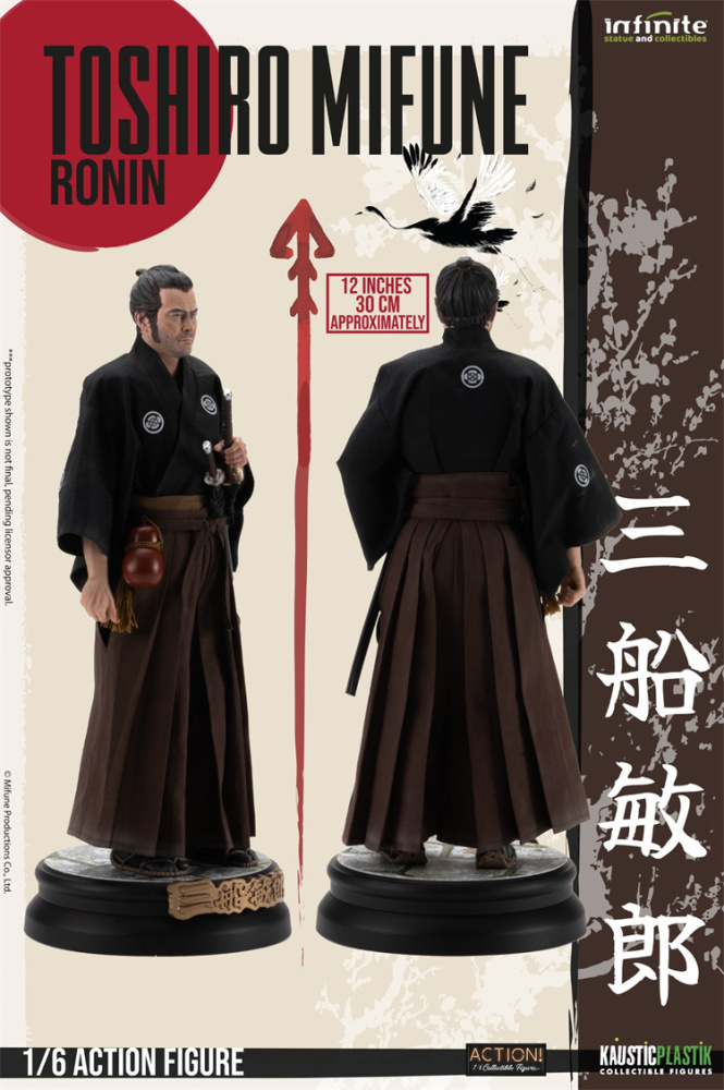 In Stock  Infinite Statue X Kaustic Plastik Toshiro Mifune Samurai/Ronin/Double Pack 1/6  Action Figure
