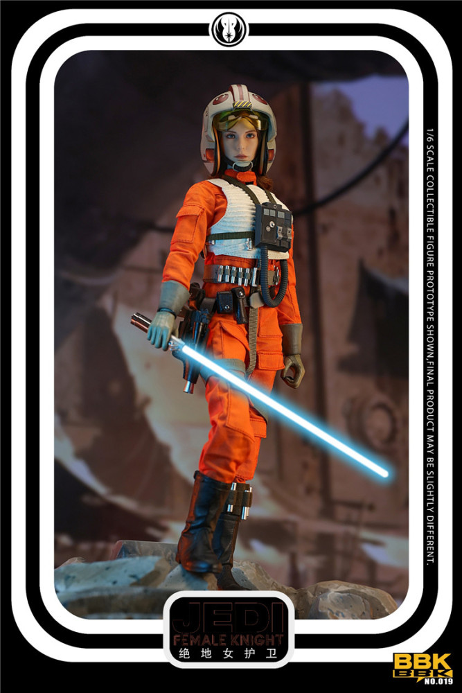 In Stock New BBK BBK019 1/6 Jedi Female Knight 12" Female Action Figure Model