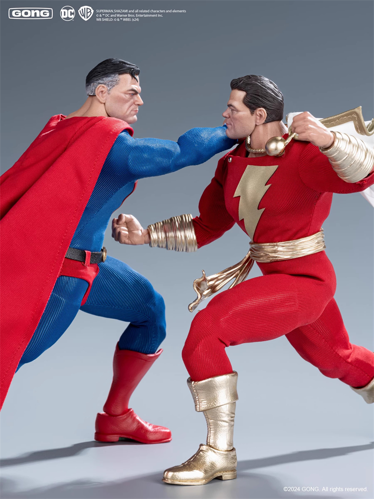 POP MART X Gong シャザム 1/12 DC コミックShazam USA Stock) Official Licensed POP MART X Gong Studio 1/12