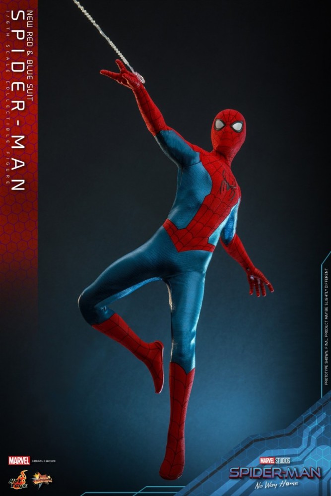 In Stock HOTTOYS 1/6 MMS679 SPIDER-MAN (NEW RED AND BLUE SUIT)