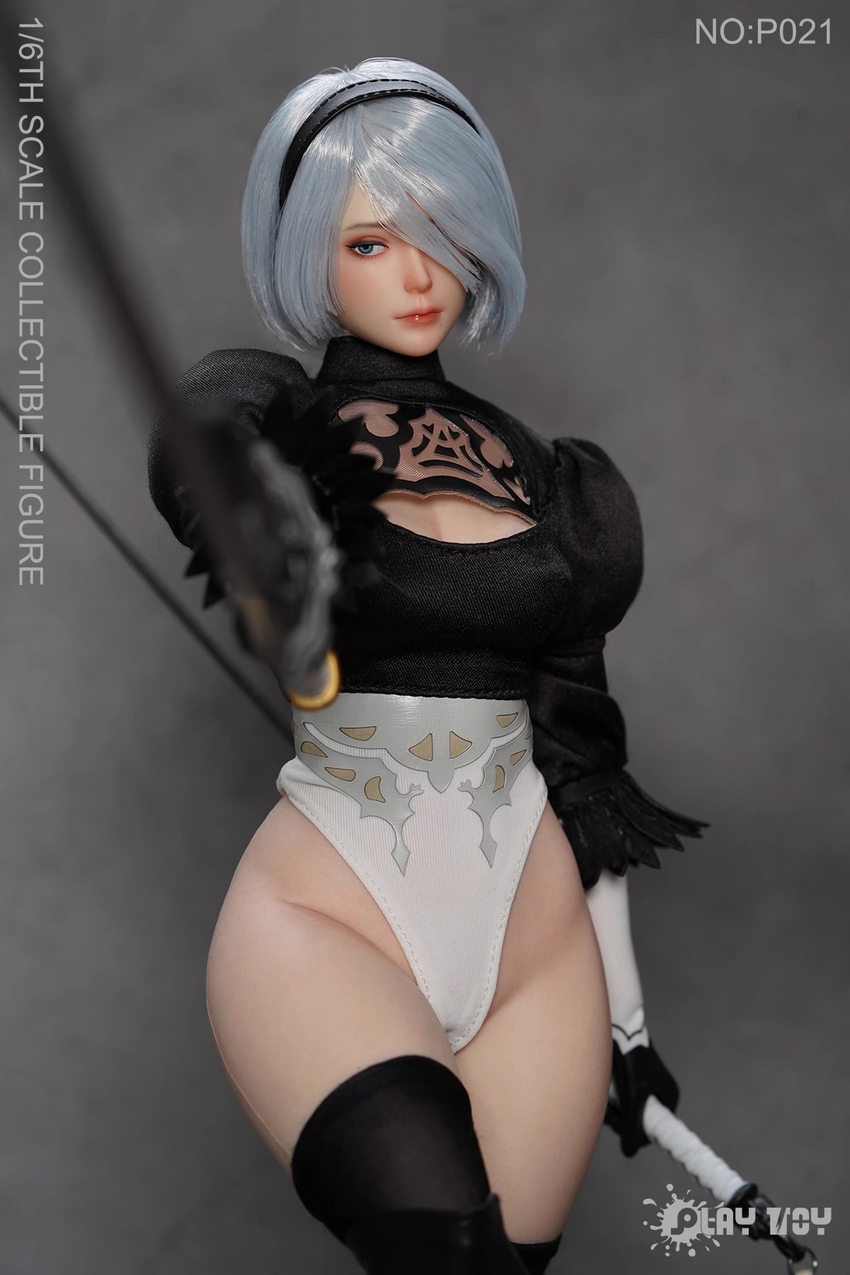 In Stock PLAY TOY P021 1/6 Humanoid Robot 2B Collectible Action