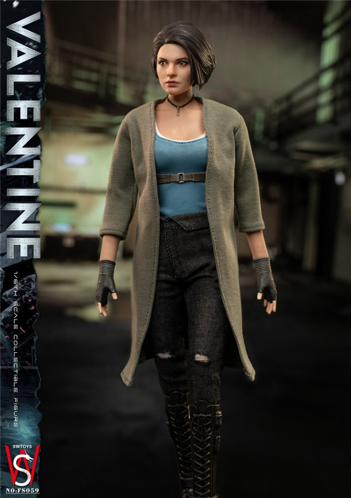 In Stock SWTOYS FS059 1/6 Zombie Killer Valentine Female Action Figure Model
