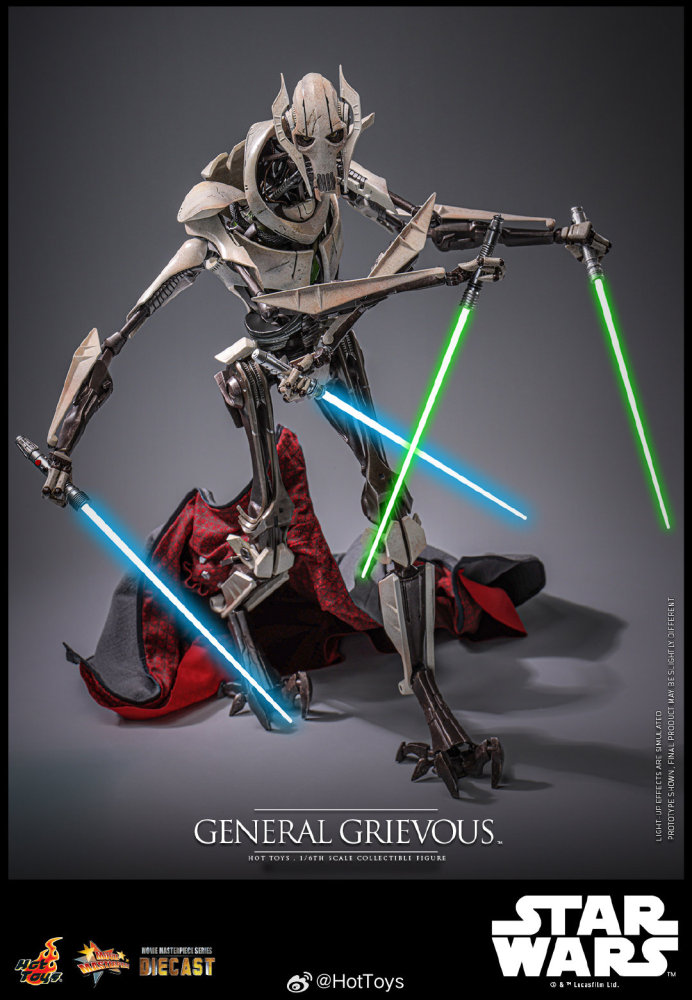 FIRST BATCH - HOT TOYS 1/6 MMS760D67B GENERAL GRIEVOUS RED COIN VERSION