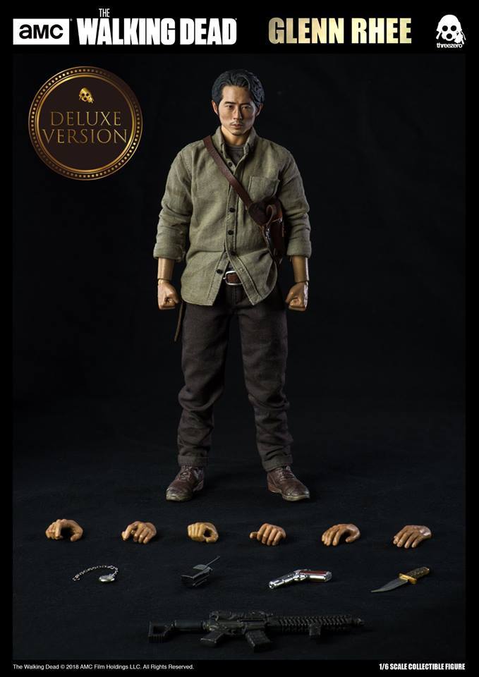 THREEZERO Glen Rhee DELUXE Ver. 1/6 Action Figure Full Set AMC The Walking Dead