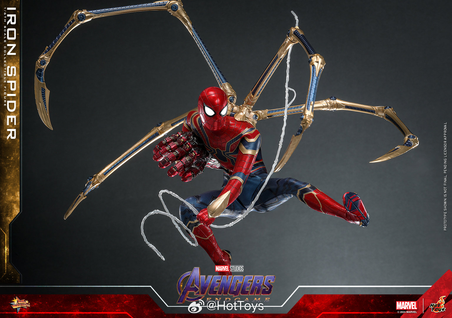 FIRST BATCH - HOT TOYS 1/6 MMS762AE IRON SPIDER ARTISAN