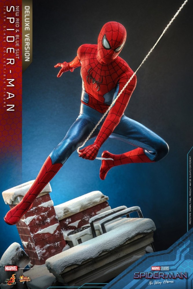 In Stock HOTTOYS 1/6 MMS679 SPIDER-MAN (NEW RED AND BLUE SUIT)