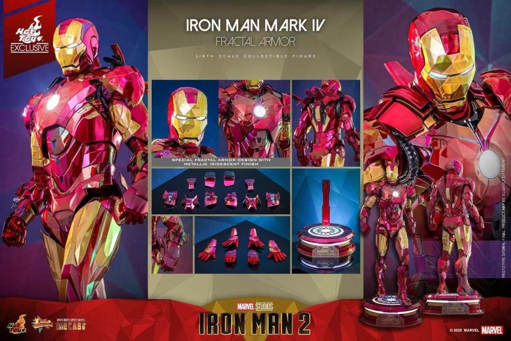 In Stock 🔥Hot Toys 1/6 Iron Man 2 Iron Man Mark4(Phantom Geometry)