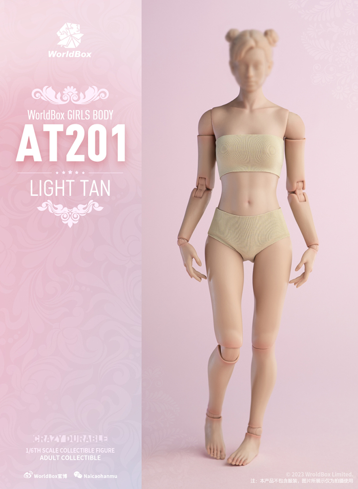 Worldbox AT201 AT202 1/6 Scale Collectible Figure Flexible European Girls Types Joint Body 12'' Action Figure Model Toys