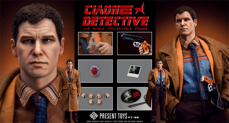 [Pre-order] PRESENT TOYS PT-sp89 1/6 Clone Detective Rick Deckard Action Figure Toy