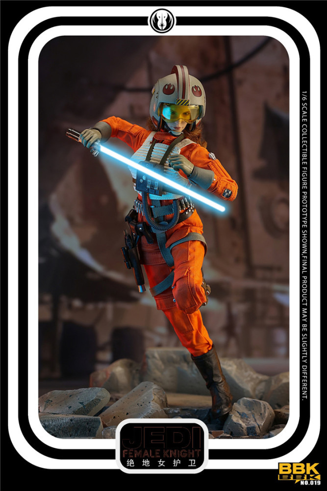 In Stock New BBK BBK019 1/6 Jedi Female Knight 12" Female Action Figure Model