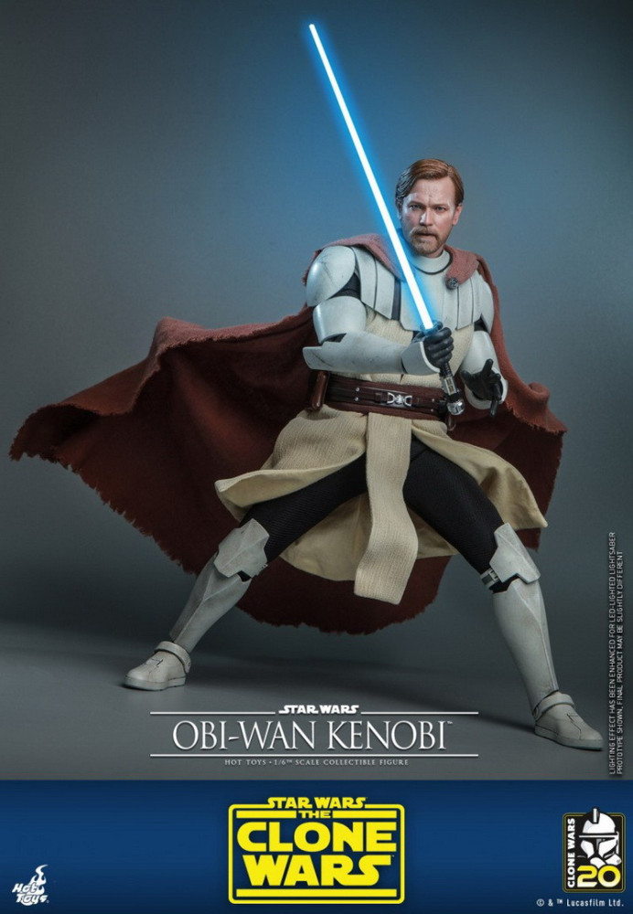 In Stock HOTTOYS 1/6 TMS095 OBI-WAN KENOBI THE CLONE WARS