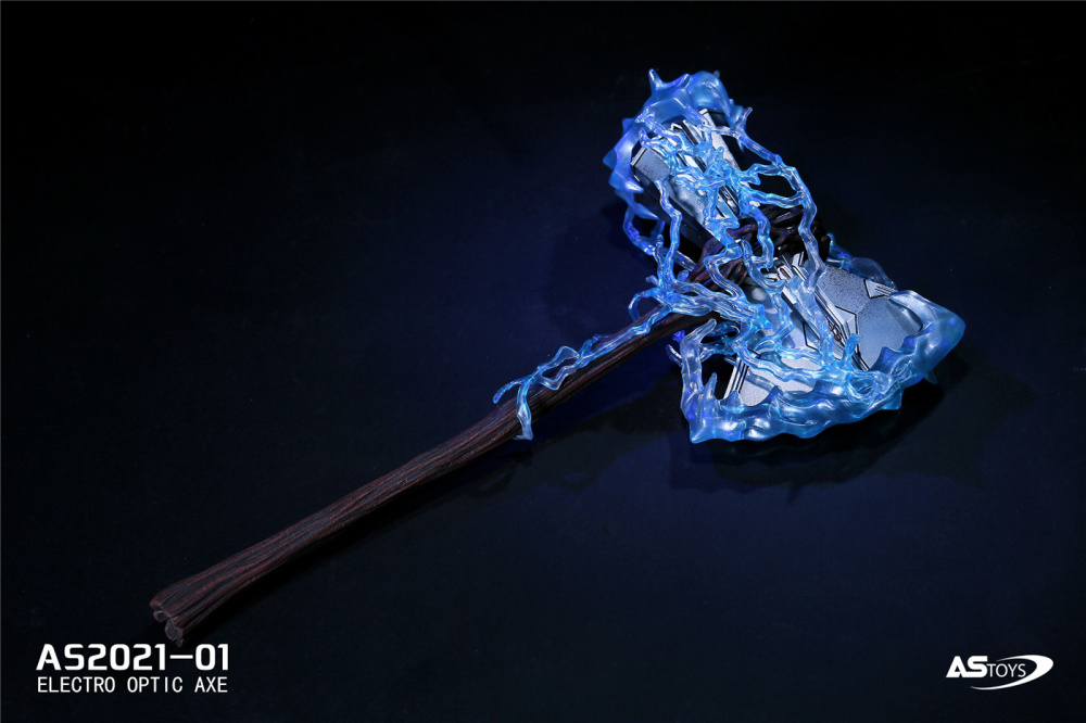 In Stock 1/6 ASTOYS AS2021-01 Thor Battleax Weapon Toy Axe Luminous Version Model Toy