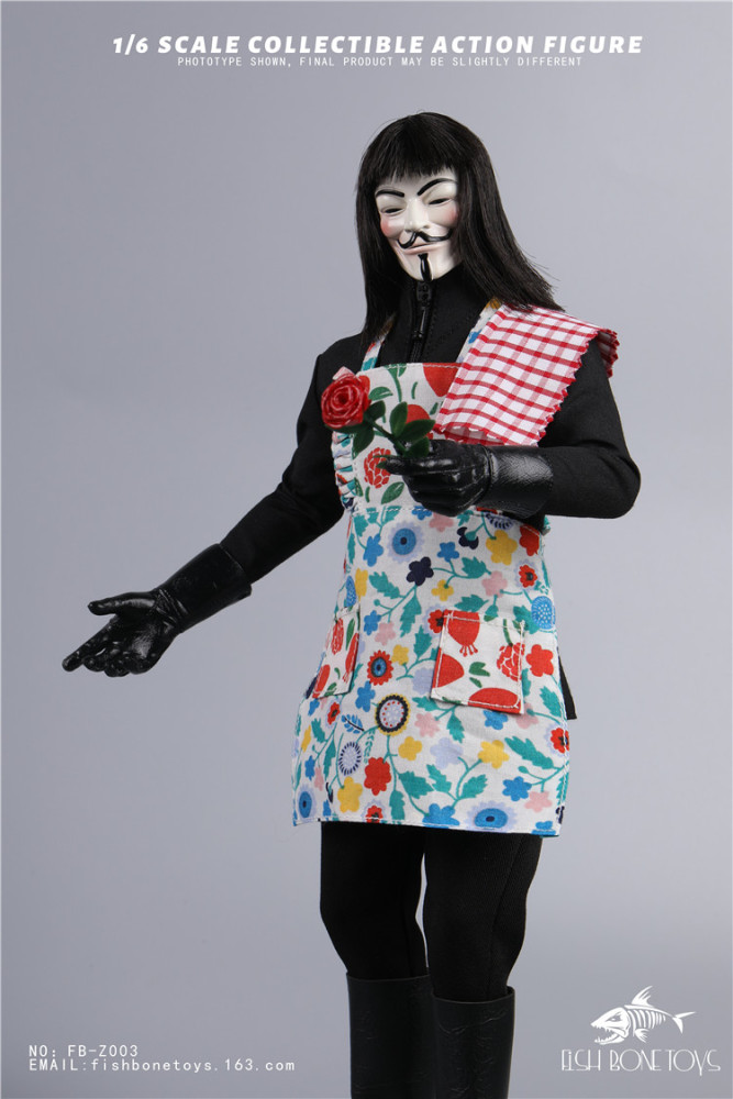 In stock FISH BONETOYS FB-Z003 1/6 V for Vendetta 12" Male Figure Model Toy
