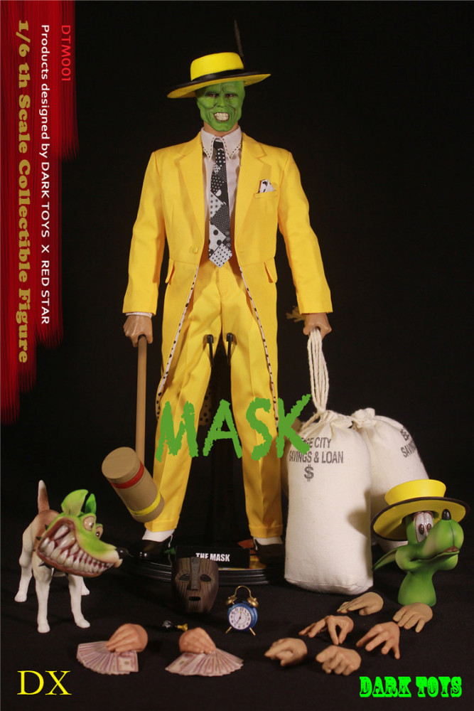 Instock DARK TOYS 1/6 Scale THE MASK Jim Carrey DTM001 DX Ver. Action Figure