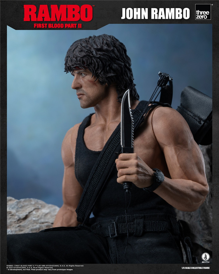 In Stock Threezero 1/6 First blood 2 John Lambeau 3Z03280W0