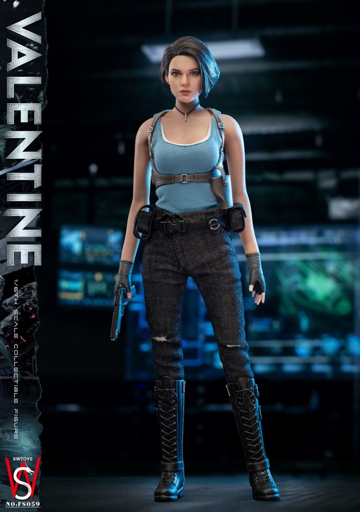 In Stock New SWTOYS FS059 1/6 Zombie Killer Jill Female Action Figure Model