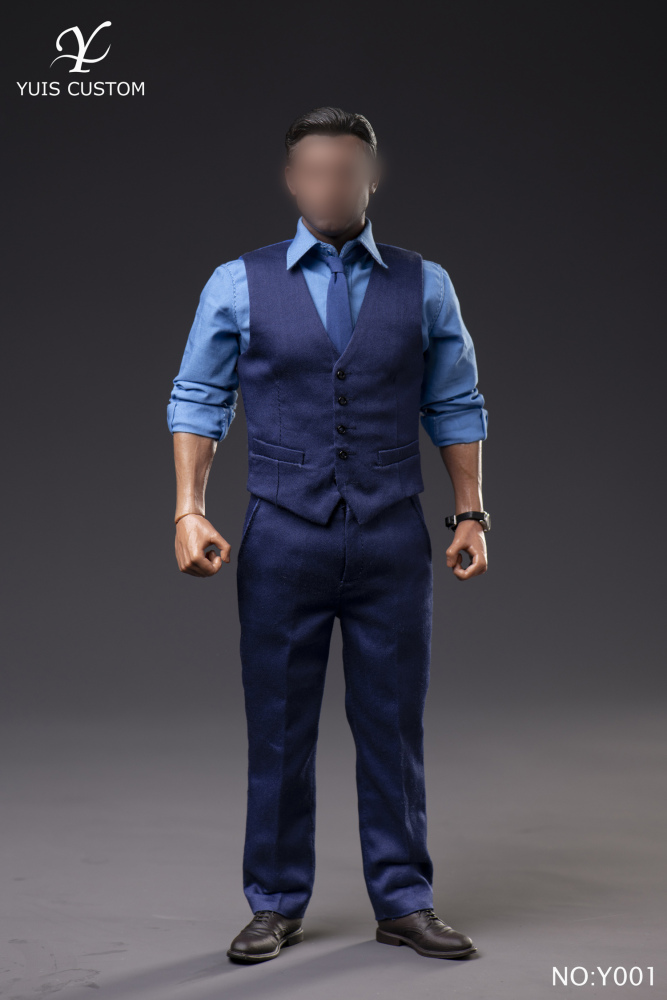 YUIS CUSTOM TOYS 1/6 Y001  Batman Ben Affleck Suit Clothes Set Fit 12'' Male Action Figure  no body Nohead