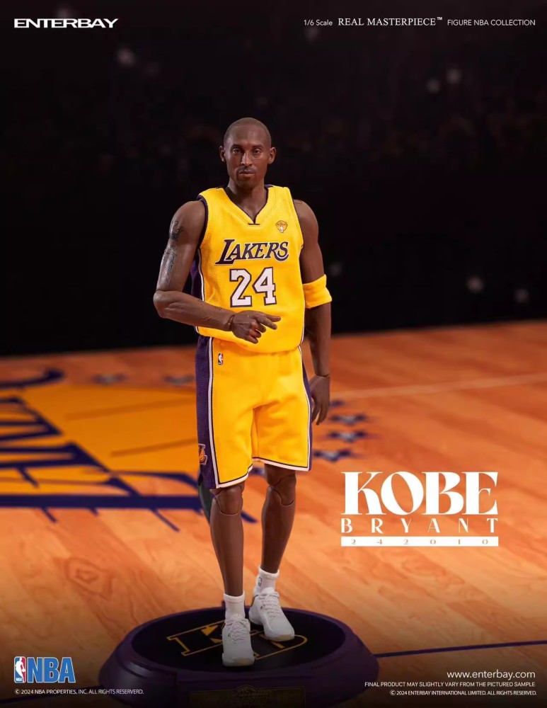 In Stock  ENTERBAY RM-1098 NBA basketball player Kobe Bryant 1/6 movable male soldier figure