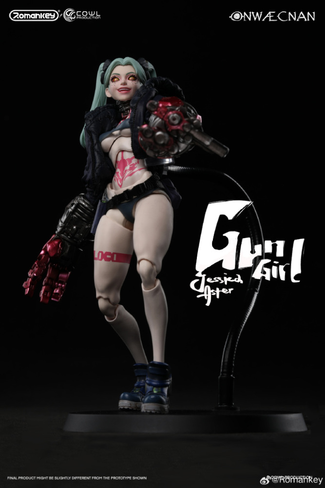 In Stock Romankey X COWL 1/12 Gun Girl Collectible Female Action Figure Model