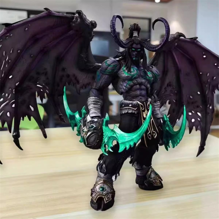 In Stock Hero Toys Illidan Stormrage wow 1/10 Demon Hunter Action Figure 6''