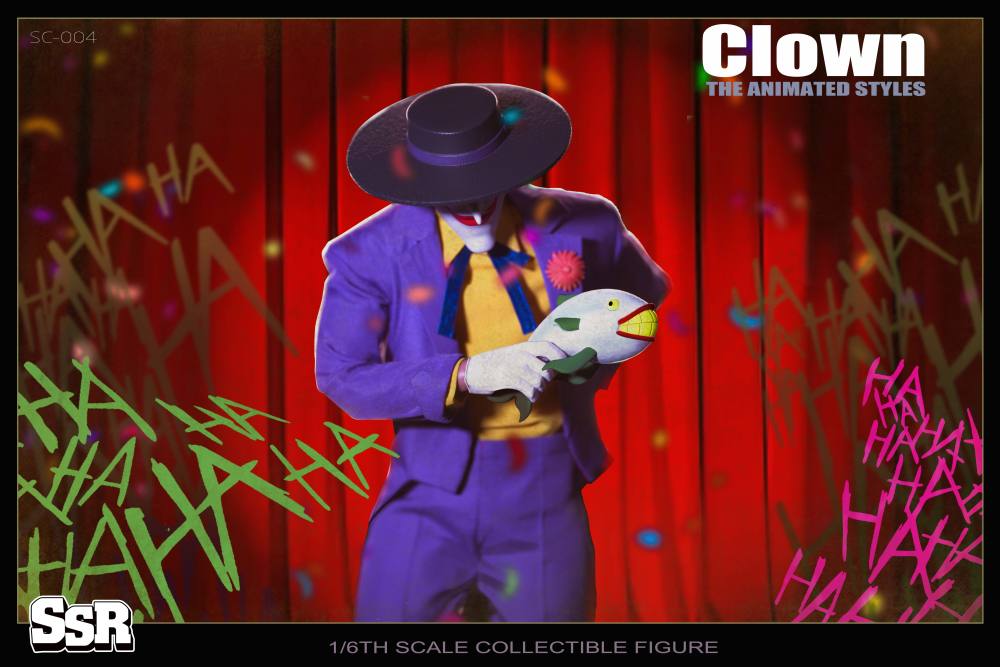 SSR Toys THE ANIMATED STYLES CLOWN 1/6th Scale Action Figure