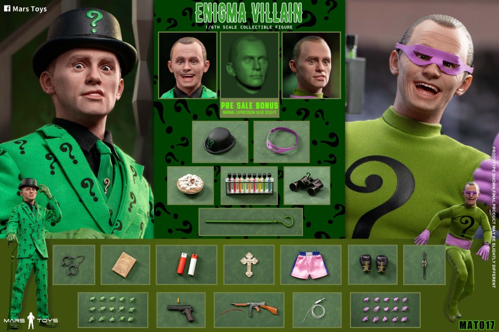 [Pre-order]  Mars Toys MAT017 1/6 Batman Batman 1966 The Riddler Action Figure