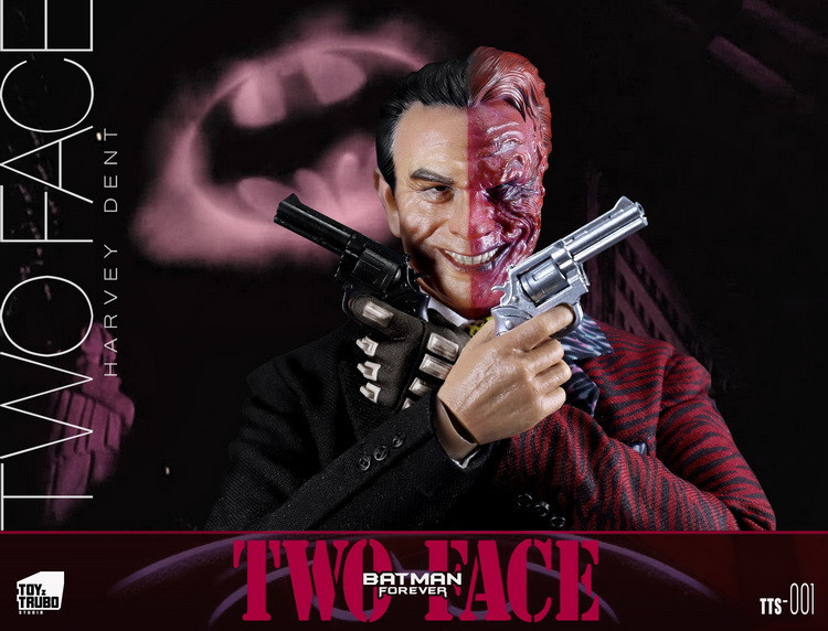 In Stock ToyzTruboStudio TTS-001 Batman Forever Two Face 1/6 Figure Double Heads