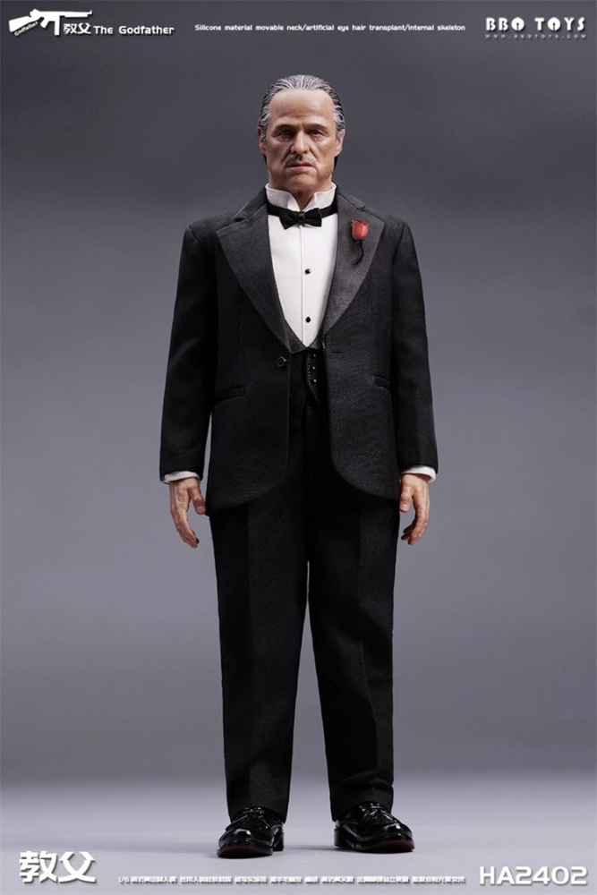 In Stock  1/6 BBOTOYS HA2402 Moive Action Figure Godfather Model Collection Full Set（Face silicone）