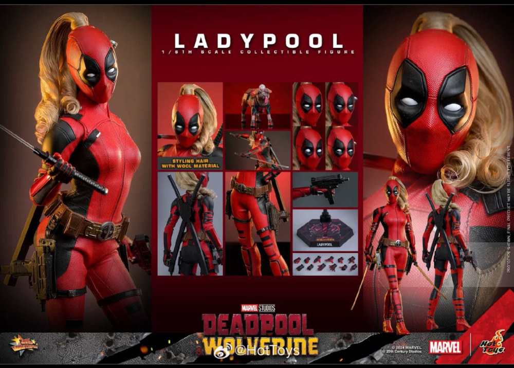 IN STOCK Hottoys  "Deadpool and Wolverine" Female Deadpool 1/6 Collection figure