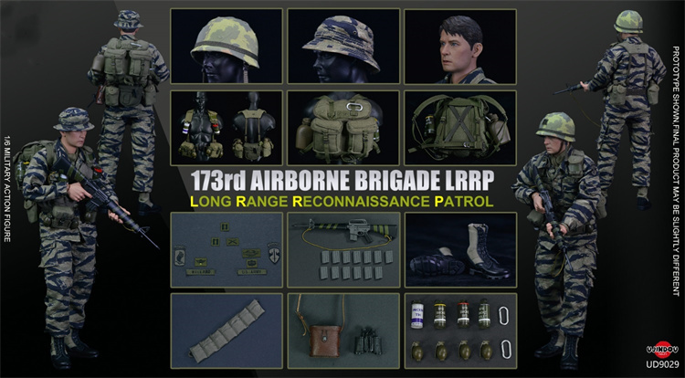 In Stock UJINDOU UD9029 1/6 US Army LRRP in Vietnam Male Soldier Action Figure