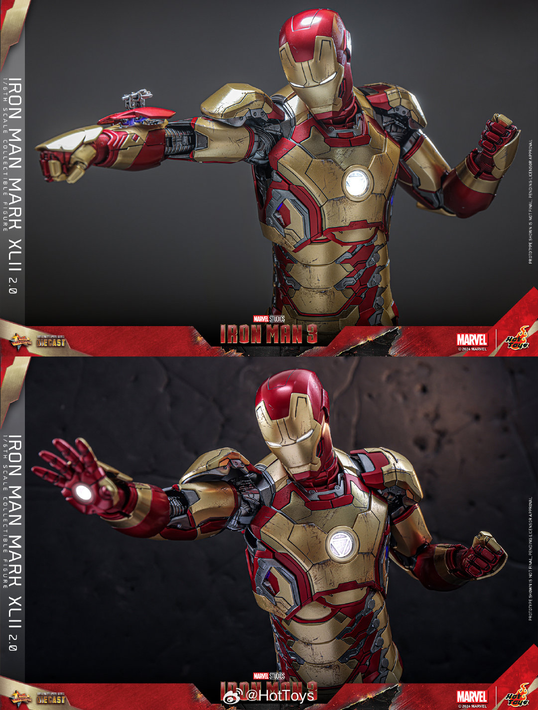 FIRST BATCH - HOT TOYS 1/6 MMS759D66B MMS758D65B IRON MAN MK 42
