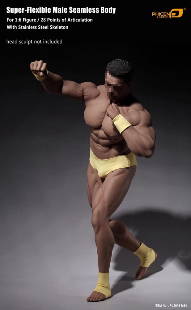 In Stock 1/6 PHICEN TBLeague Steel Skeleton MALE SEAMLESS Body  M34 Figure