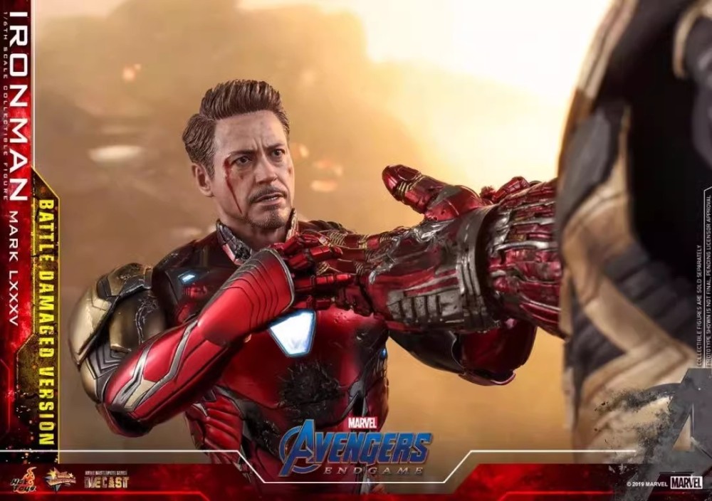 In Stock  Hot Toys 1/6 MMS543D33 Avengers Endgame Iron Man Mark MK85 Battle Damage
