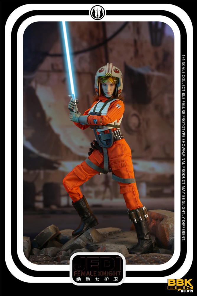 In Stock New BBK BBK019 1/6 Jedi Female Knight 12" Female Action Figure Model