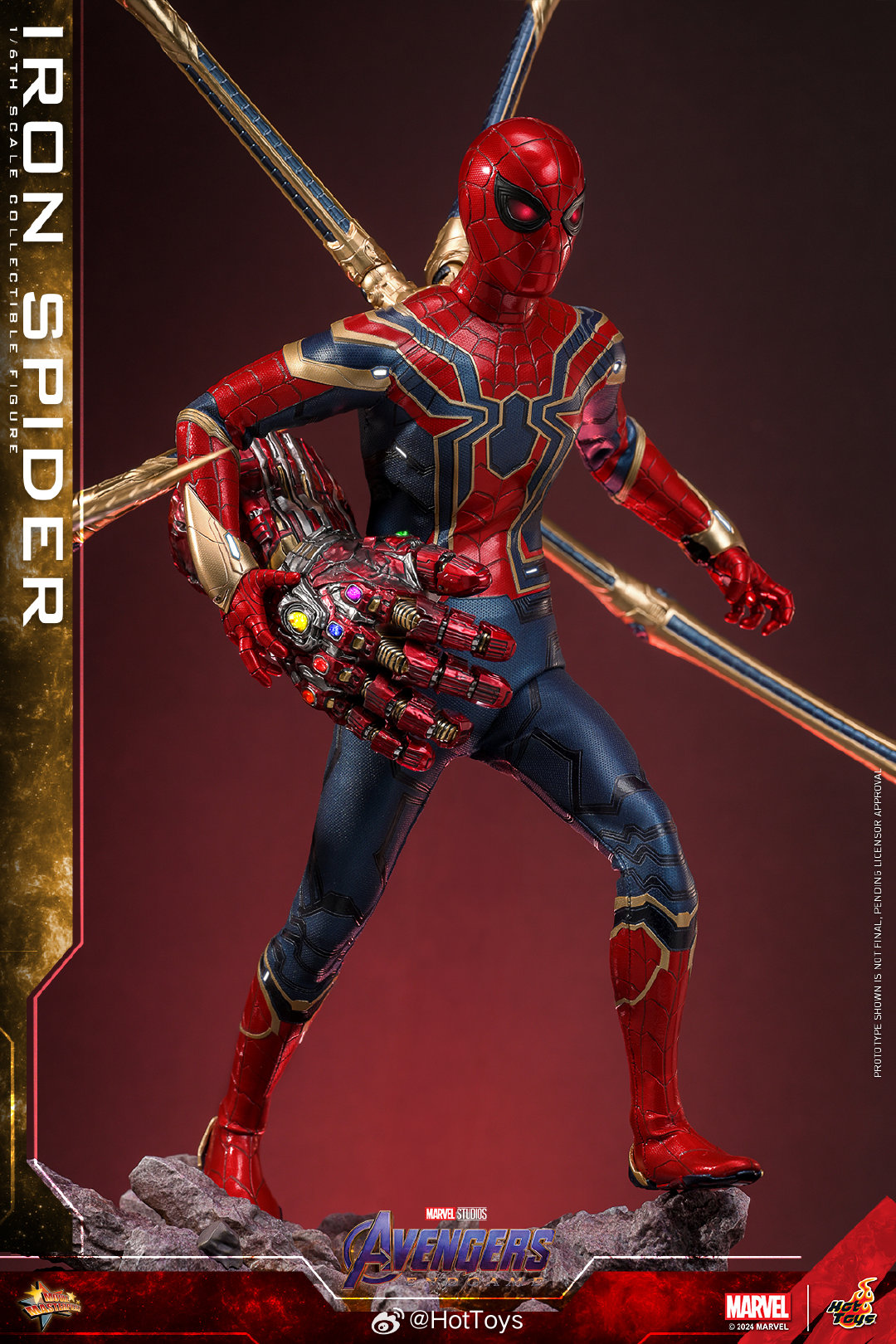 FIRST BATCH - HOT TOYS 1/6 MMS762AE IRON SPIDER ARTISAN