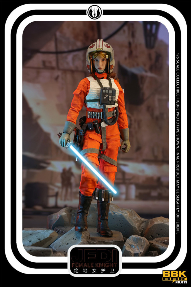 In Stock New BBK BBK019 1/6 Jedi Female Knight 12" Female Action Figure Model