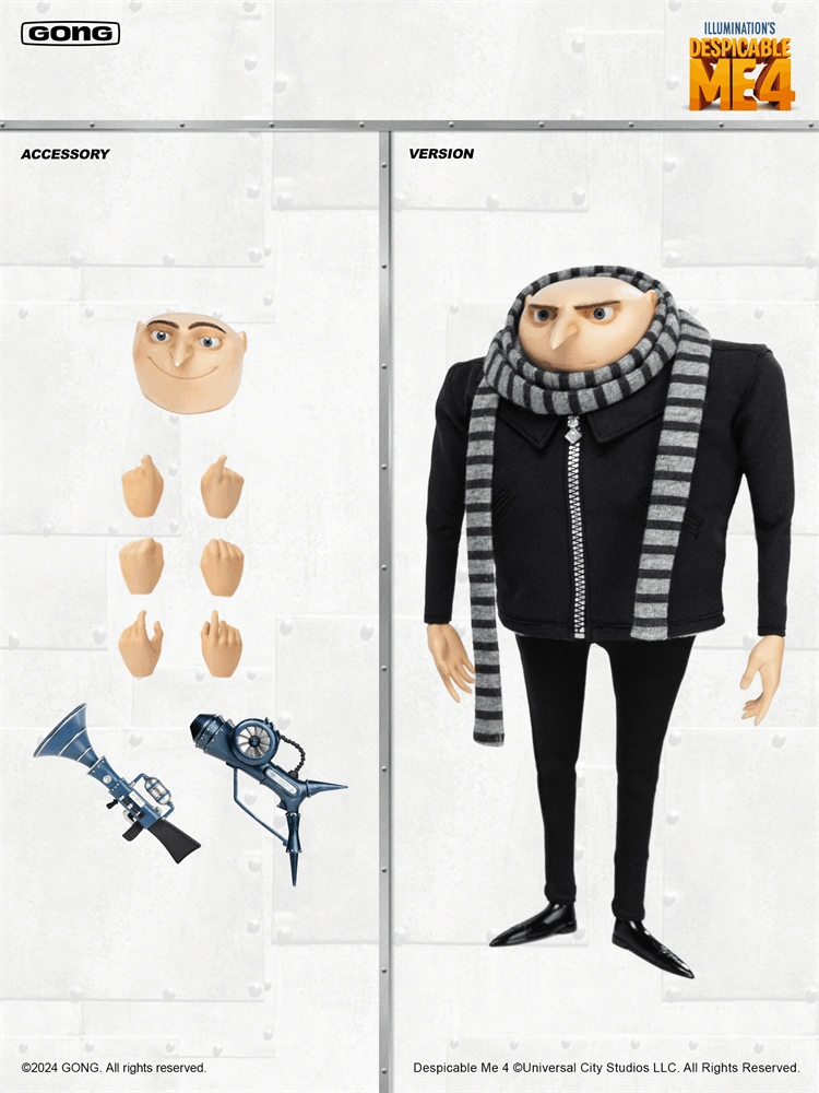 POP MART Gong Studio 1/8 怪盗グルーのミニオン グルー Pop Mart X GONG Despicable Me Gru 1/8 Collectible Action Figure