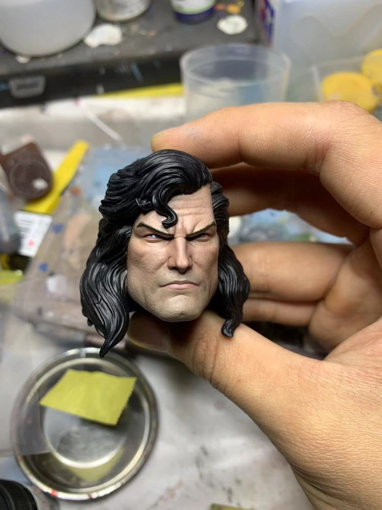 Black Superman Clean 1/6th Headsculpt