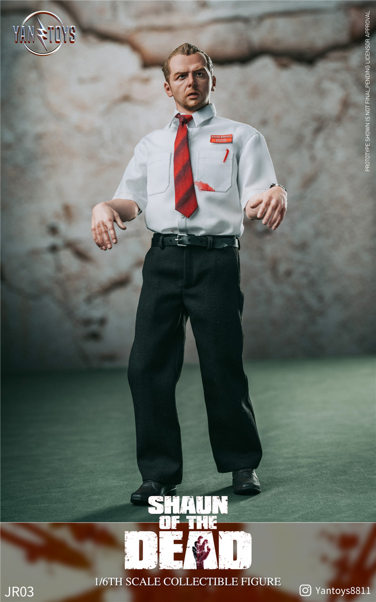 YANTOYS 1/6 ショーン オブ ザ デッド ショーン 未開封新品JR03 In Stock YANTOYS JR03 1/6 Shaun of the Dead Action figure
